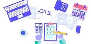picto bureau ordinateur et fourniture