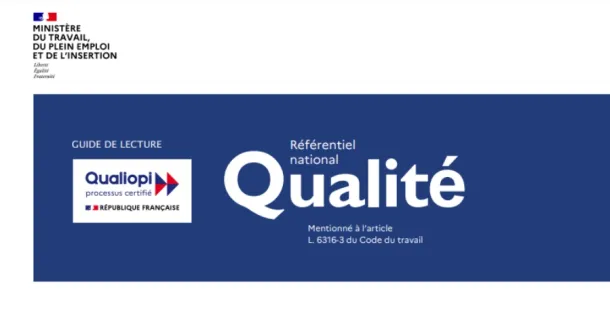 logo qualiopi avec la mention Référenciel National Qualité
